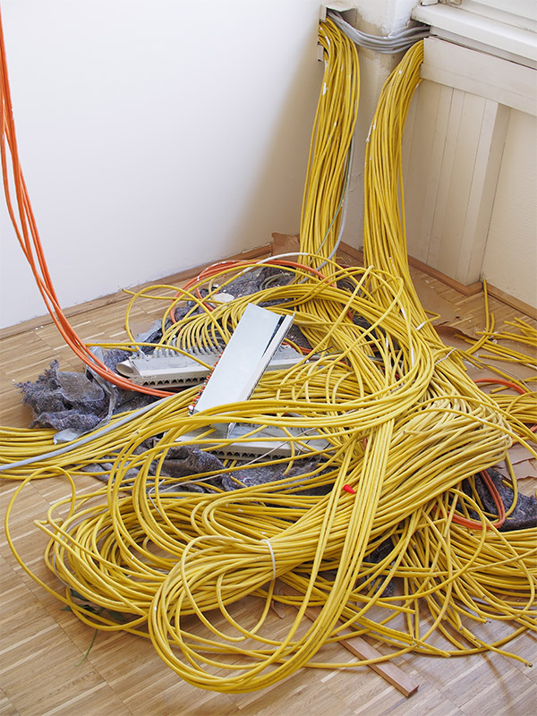 Cabling On Floor