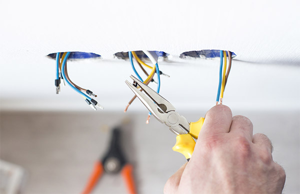 Residential-Electrician at work
